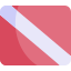 OnlineDivecenter Dive flag